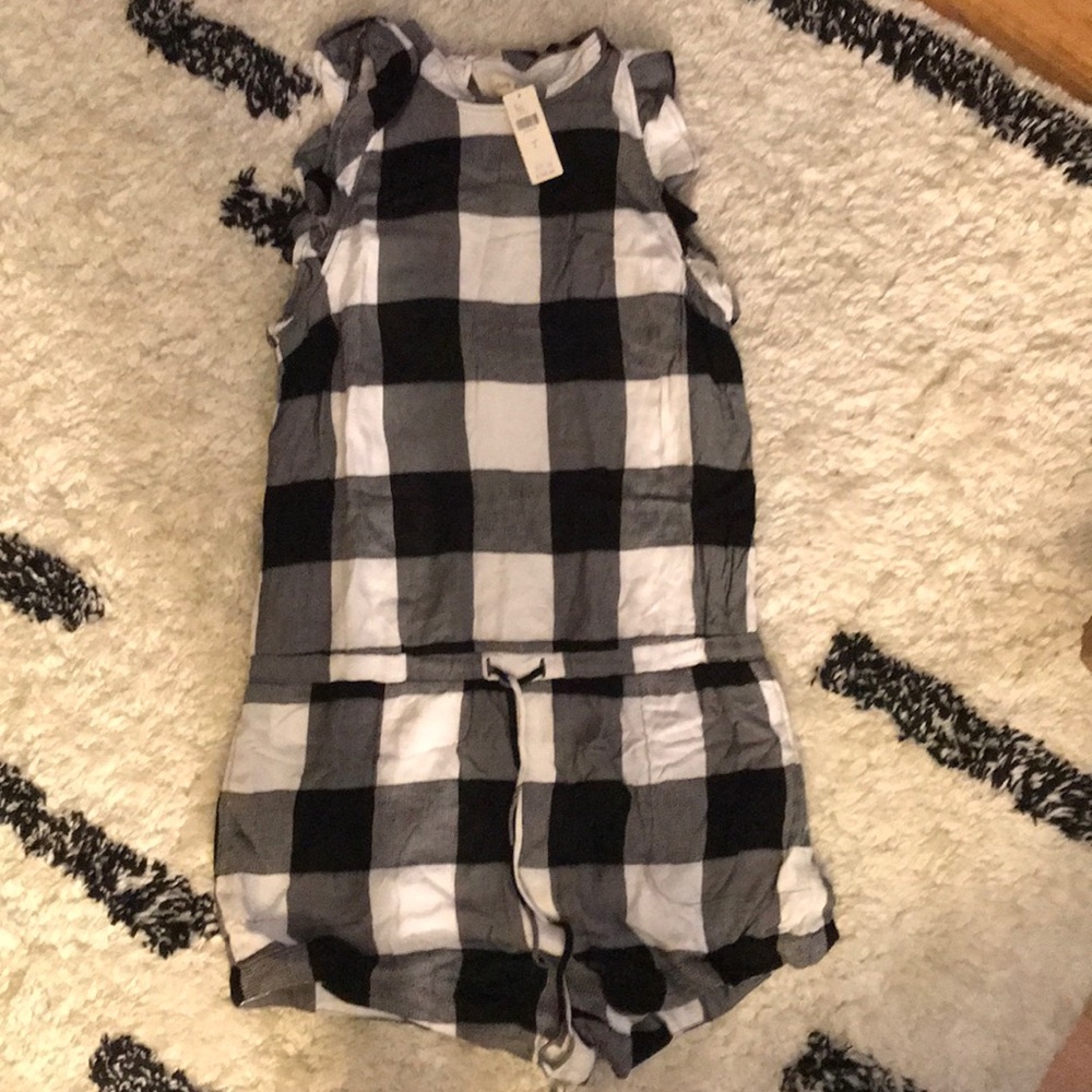 NWT Anthropologie Gingham Romper - Picture 4 of 4